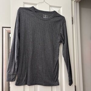 Rocawear Men's Long Sleeve Crew Neck Shirt - Charcoal Gray